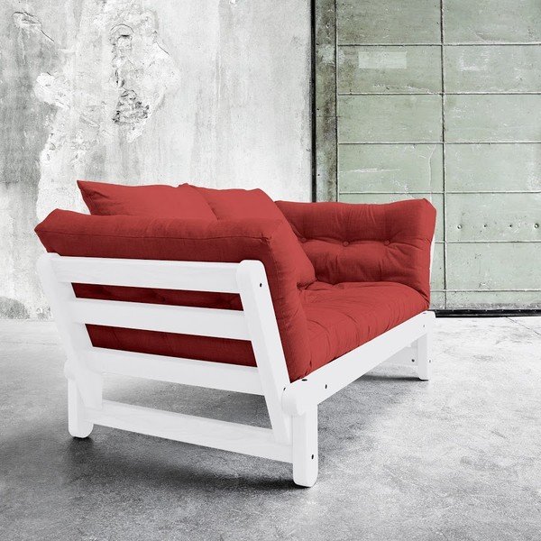 Sofa lova "Karup Beat White/Passion Red-image-1
