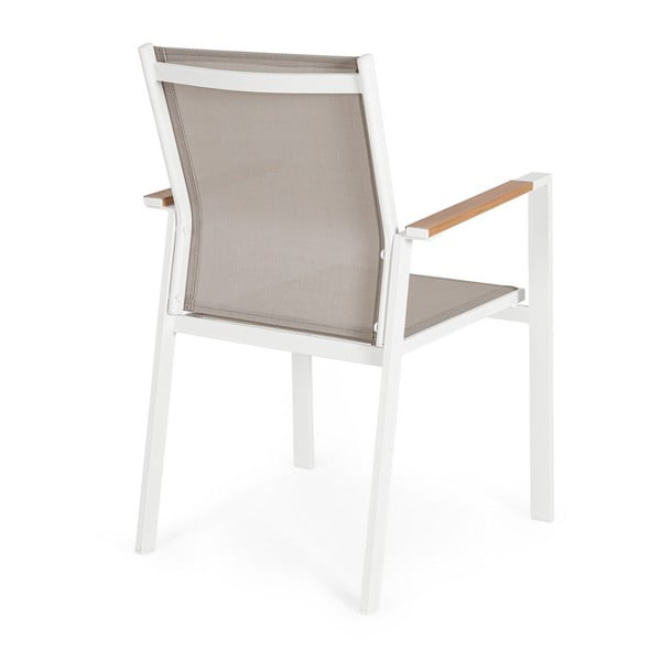 Baltos spalvos metalinės sodo kėdės 4 vnt. Heta   – Bizzotto-image-3