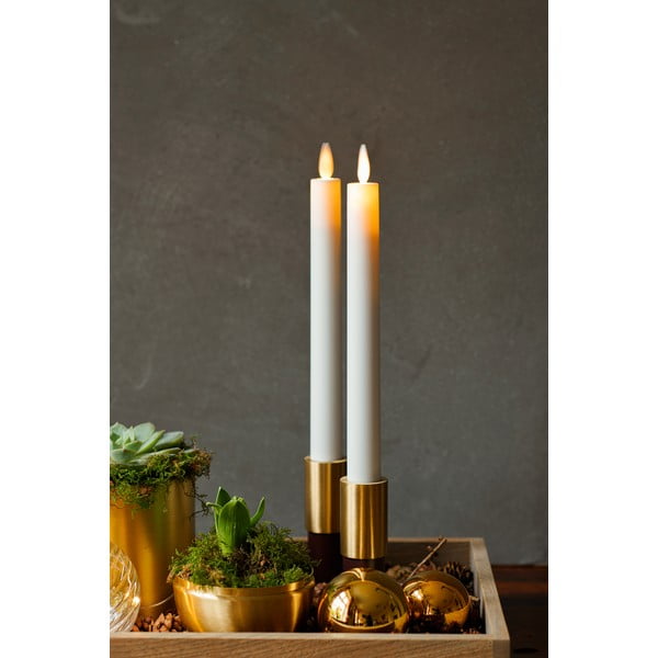 LED žvakės 2 vnt. reikia baterijų (aukštis 25 cm) Sara Crown – Sirius-image-1