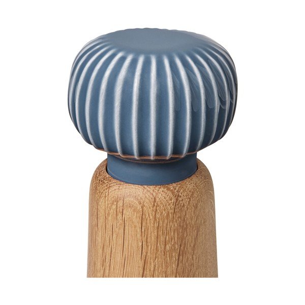 Prieskonių malūnėlis iš ąžuolo medienos su antracito spalvos porceliano detalėmis Kähler Design Hammershoi, aukštis 17,5 cm-image-2