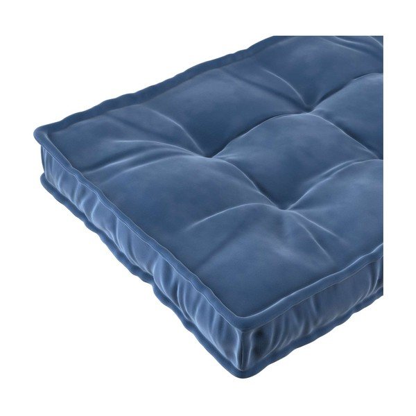 Mėlynas vaikiškas čiužinys 60x120 cm Posh Velvet - Yellow Tipi-image-1