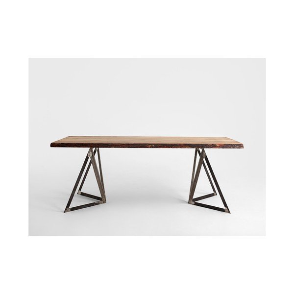 Valgomojo stalas su pušies medienos stalviršiu "Custom Form Sherwood", 200 x 100 cm-image-1
