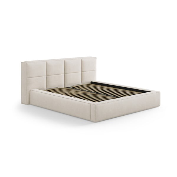 Kreminės spalvos iš audinio galvūgalis 189x100 cm Darren – Micadoni -image-3