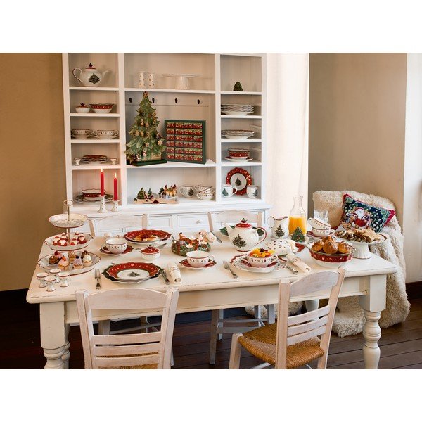 Baltas ir raudonas porcelianinis kalėdinis indas Toy´s Delight Villeroy&Boch, ø 14,8 cm-image-3