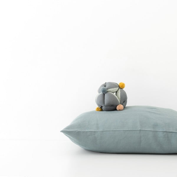 Vaikiškas mėlynas lininis užvalkalas Linen Tales Nature, 40 x 60 cm-image-2