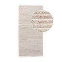 Rankų darbo iš vilnos kilimas kreminės spalvos 80x180 cm Mango – House Nordic