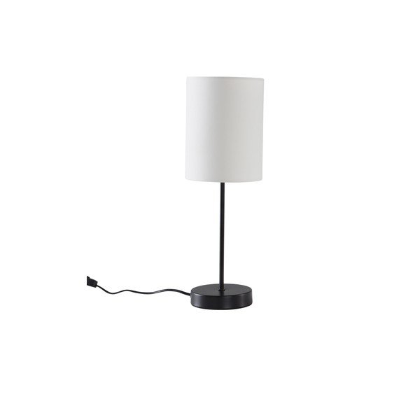 Baltos spalvos/juodos spalvos iš tekstilės stalinis šviestuvas (aukštis 45 cm) Seth – Jotex-image-3