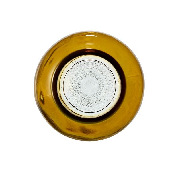 Geltono stiklo vaza "Bitz Kusintha", ø 17,5 cm-image-1