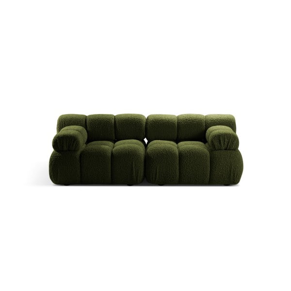Iš boucle sofa žalios spalvos 188 cm Bellis – Micadoni Home