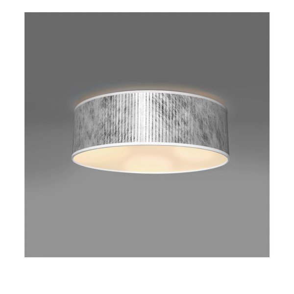 Sidabrinės spalvos lubinis šviestuvas Sotto Luce Tres Plisado, Ø 30 cm-image-2