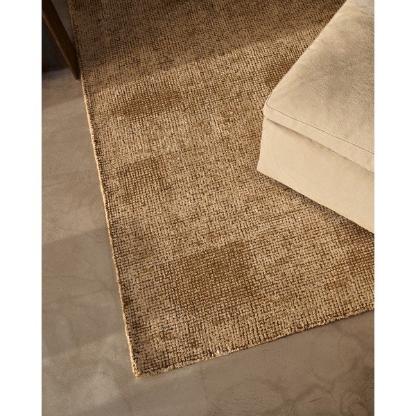 Rankų darbo smėlio spalvos iš vilnos mišinio kilimas 200x300 cm Susi – Kave Home-image-1