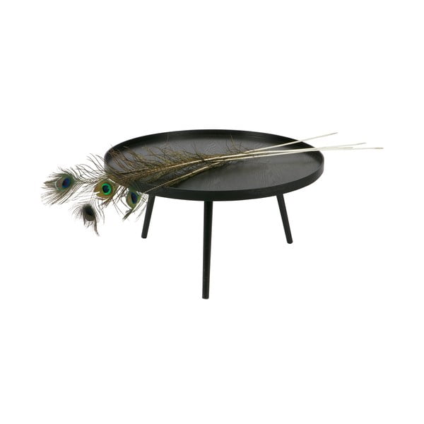 Juodas kavos staliukas WOOOD Mesa, Ø 78 cm-image-4