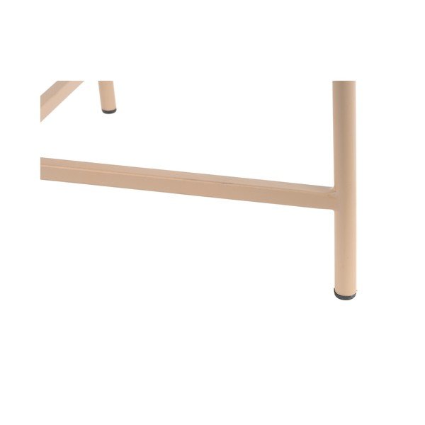 Smėlio spalvos iš metalo apvalios formos kavos staliukas ø 50 cm Meseta  – Leitmotiv-image-3