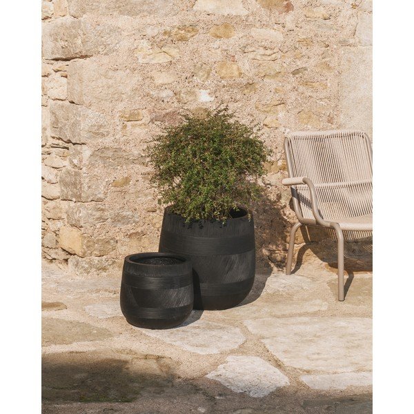 Iš betono gėlių vazonų dangteliai 2 vnt. ø 50 cm Tival – Kave Home-image-2
