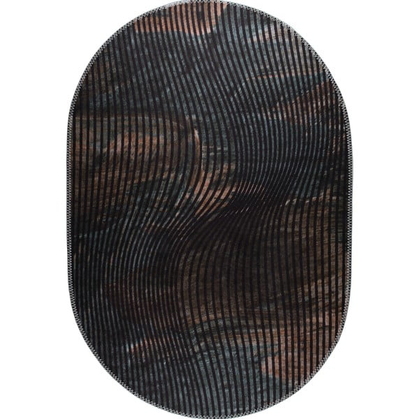 Skalbiamas kilimas juodos spalvos 80x120 cm – Vitaus