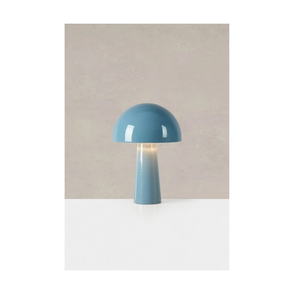 Mėlynos spalvos stalinis šviestuvas (aukštis 36 cm) su metaliniu gaubtu Mantar – Markslöjd-image-3