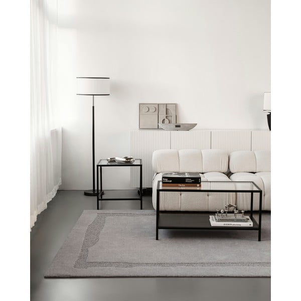 Iš vilnos kilimas pilkos spalvos 160x230 cm Morphic Rocca – Agnella-image-1