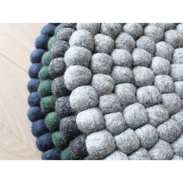 Wooldot Ball Chair Pad, tamsiai mėlynas vilnos kamuolys, ⌀ 30 cm-image-1