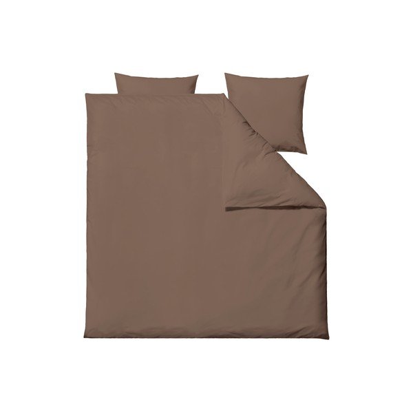 Iš medvilninio perkelio dvigulė/itin ilga patalynė rudos spalvos 200x220 cm Crisp – Södahl-image-4
