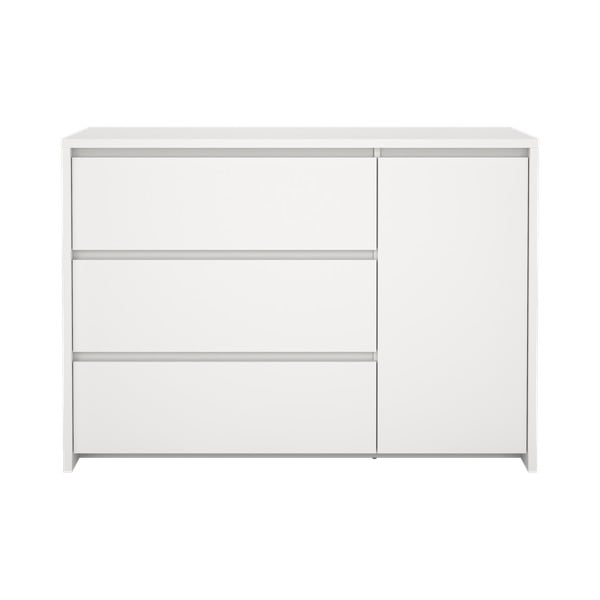 Baltos spalvos šoninė spintelė 119x84x48 cm Next – Tvilum