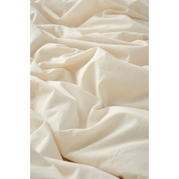 Kreminės spalvos iš organiškos medvilnės viengulė patalynė 150x200 cm Juliette – Ellos Home-image-2
