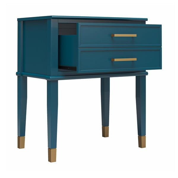 Naktinis staliukas tamsiai mėlynos spalvos Westerleigh – CosmoLiving by Cosmopolitan-image-4