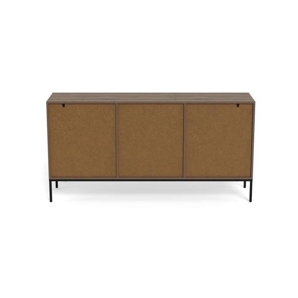 Tamsios natūralios spalvos šoninė spintelė iš ąžuolo 158x80x40 cm Palmdale – Actona-image-3