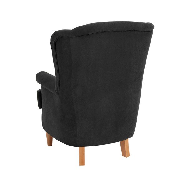 Juodas fotelis Max Winzer Kendra Velor-image-4