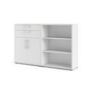 Modulinė knygų spinta baltos spalvos 178x113 cm Prima – Tvilum