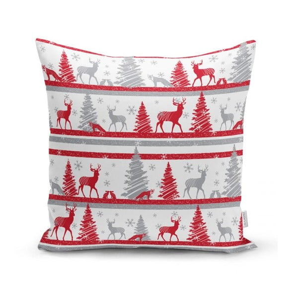 Dekoratyviniai pagalvių užvalkalai 4 vnt. su Kalėdų motyvu 43x43 cm Snowflakes – Mila Home-image-4