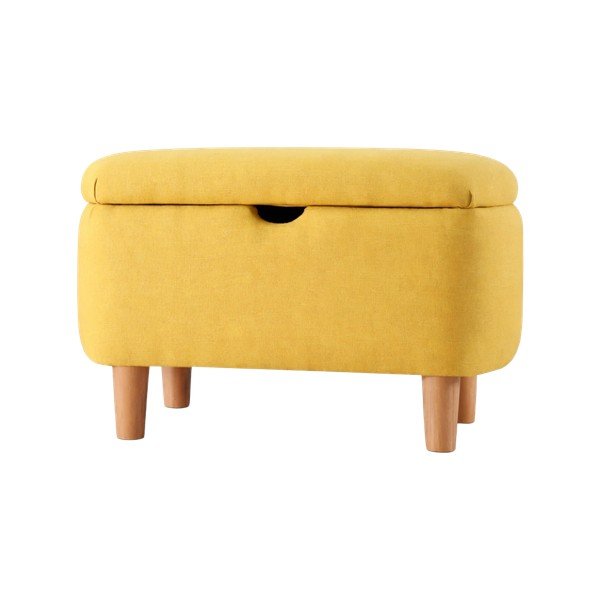 Geltonos spalvos vaikiškas suoliukas Moouv – Hanah Home