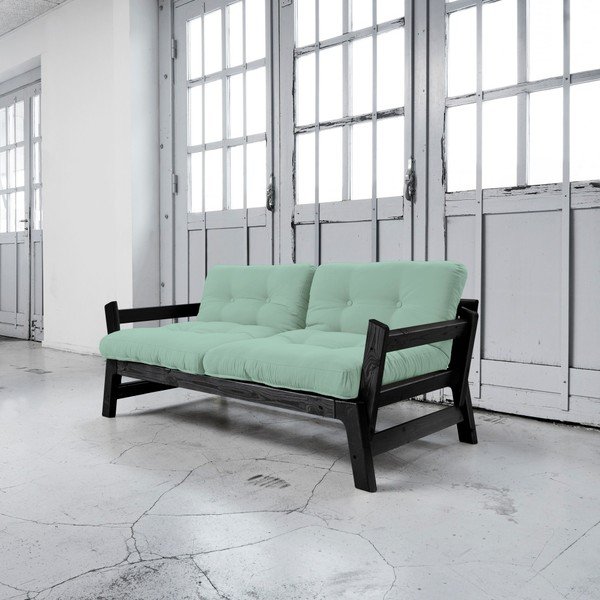Kintama sofa "Karup Step" juoda/ pipirmėčių