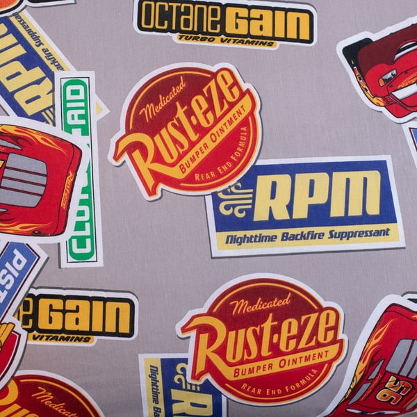 Raudonos spalvos iš medvilnės viengulė vaikiška patalynė 140x200 cm Cars "Legend" – Jerry Fabrics-image-4