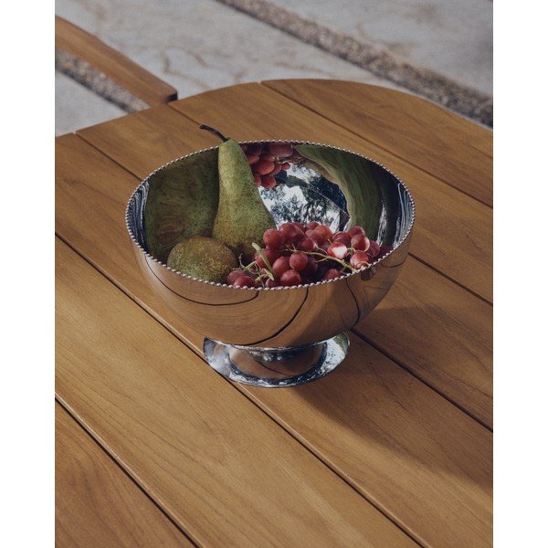 Sidabrinės spalvos iš nerūdijančio plieno dubuo ø 25,5 cm Nirela – Kave Home-image-2