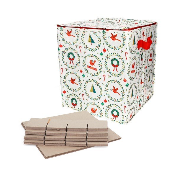 Iš perdirbto plastiko spintos daiktadėžė 32x32x35 cm Classic Christmas – Rex London
