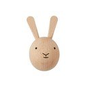 Sieninis natūralios spalvos iš buko masyvo kablys Rabbit – OYOY Mini