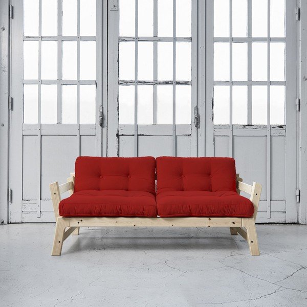 Sofa lova "Karup Step" natūrali/raudona-image-1