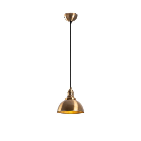 Kabantis šviestuvas bronzinės spalvos ø 21 cm su metaliniu gaubtu Varzan – Opviq lights