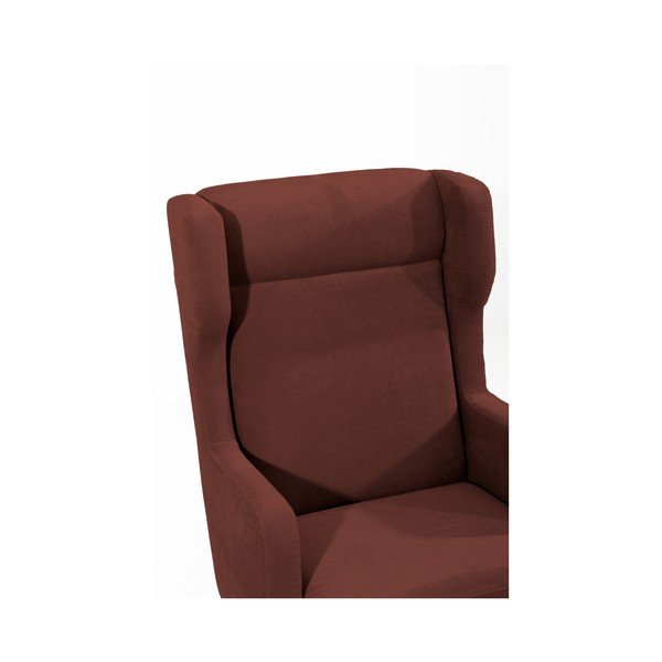 Rudas "Max Winzer Bennet" zomšinis fotelis-image-4