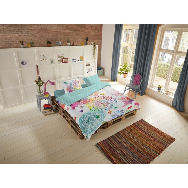 Balta ir mėlyna flanelinė patalynė HIP Elessa-image-1