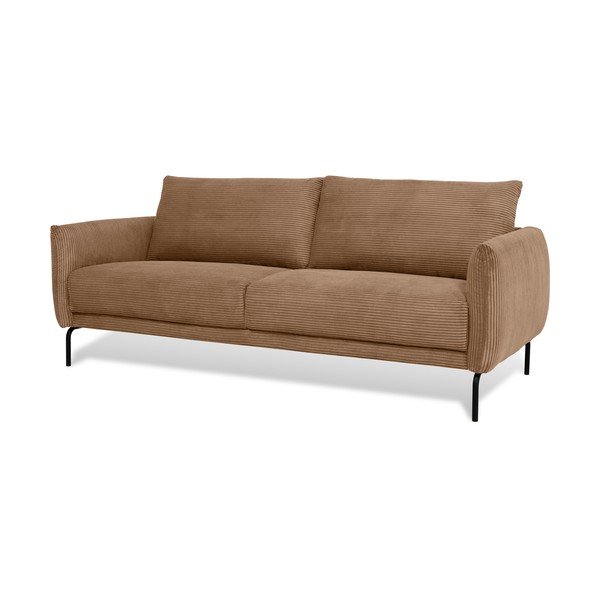 Iš kordinio velveto sofa šviesiai rudos spalvos 212 cm Venray – Scandic-image-1