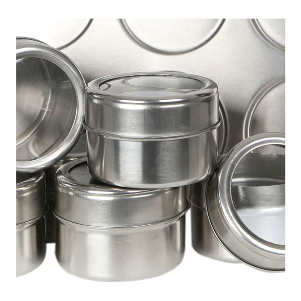 6 magnetinių indų prieskoniams su pagrindu rinkinys Premier Housewares, 100 ml-image-3