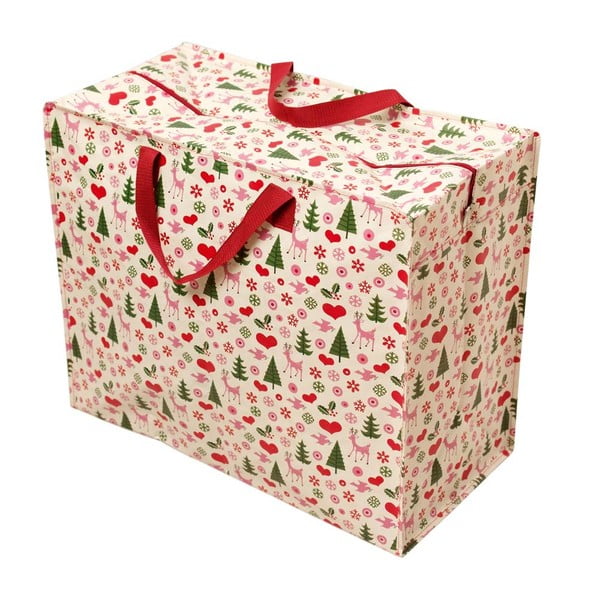 Didelis kalėdinis pirkinių krepšys Retro Rex London