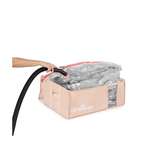 Vakuuminė iš plastiko spintos daiktadėžė 65x45x27 cm Pink Edition – Compactor-image-3