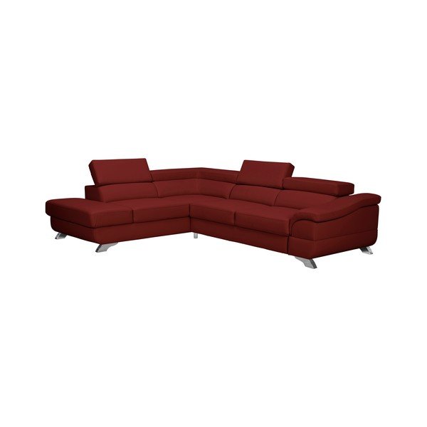 Raudonos odos "Windsor & Co Sofas Gamma" sofa-lova, kairysis kampas-image-1