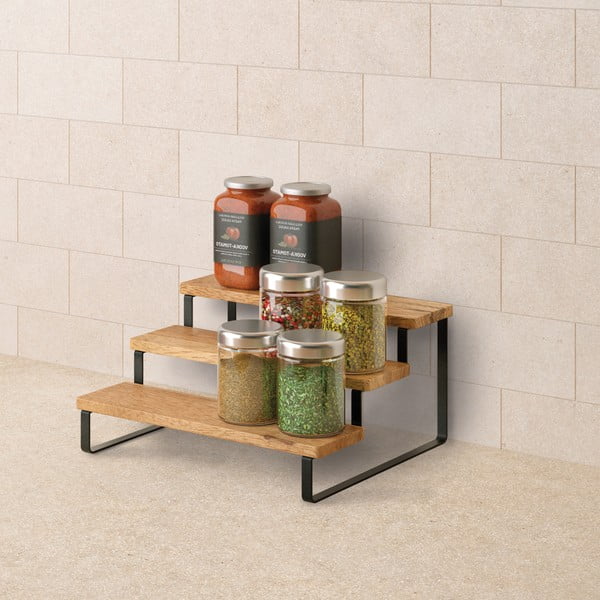 Iš medienos prieskonių indų organizatorius York – Metaltex-image-2