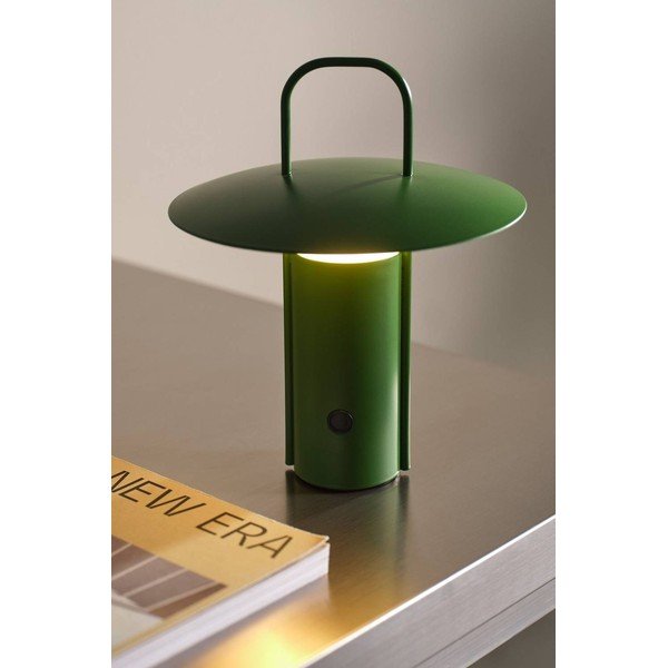 Žalios spalvos iš metalo stalinis šviestuvas LED su pritemdymo funkcija (aukštis 24 cm) Venna – Jotex-image-1