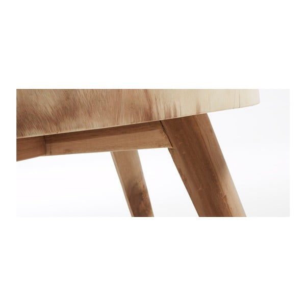 Iš masyvios munggur medienos apvalios formos šoninis stalas ø 65 cm Wellcres – Kave Home-image-3