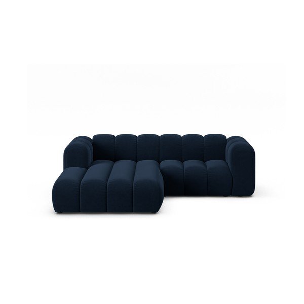 Kampinė sofa tamsiai mėlynos spalvos (su kairiuoju kampu) Lupine – Micadoni Home