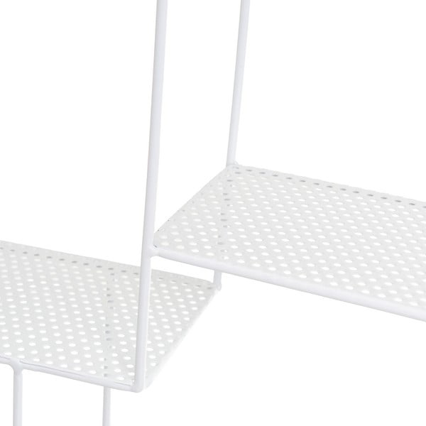 Kelių aukštų sieninė lentyna baltos spalvos 50 cm – Casa Selección-image-1
